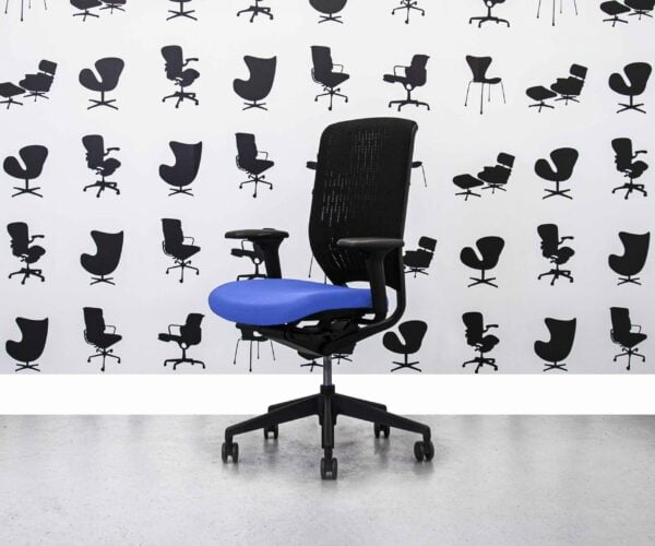 Refurbished Senator Evolve Office Chair - Full Spec - Bluebell