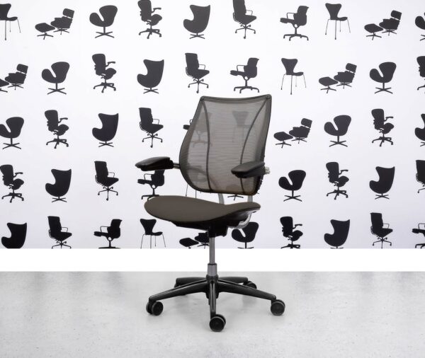 Gereviseerde Humanscale Liberty Task Chair - Chrome Grey Mesh - Sombrero Seat - Corporate Spec 3