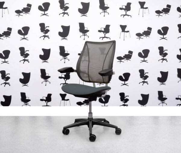 Gereviseerde Humanscale Liberty Task Chair - Chrome Grey Mesh - Paseo Seat - Corporate Spec 3