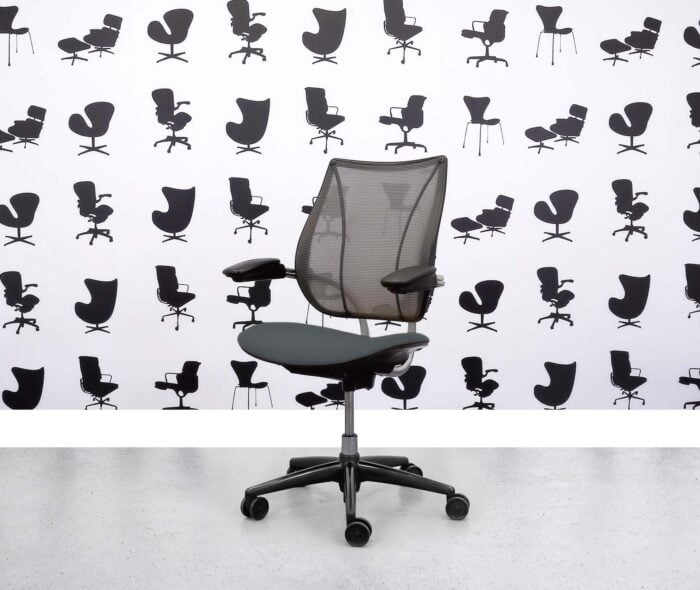 Refurbished Humanscale Liberty Task Chair - Chrome Grey Mesh - Paseo Seat - Corporate Spec 3