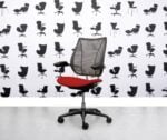 Gereviseerde Humanscale Liberty Task Chair - Chrome Grey Mesh - Calypso zitting - Corporate Spec 3