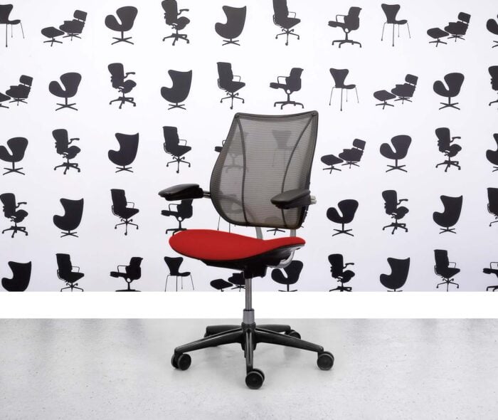 Refurbished Humanscale Liberty Task Chair - Chrome Grey Mesh - Calypso Seat - Corporate Spec 3