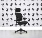 Refurbished Humanscale Freedom High Back with Headrest - Black Fabric - Corporate Spec 3