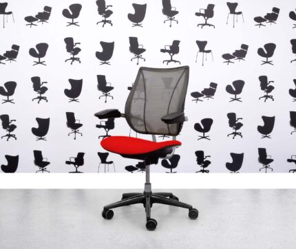 Refurbished Humanscale Liberty Task Chair - Chrome Grey Mesh - Belize Seat - Corporate Spec 3