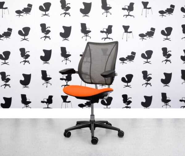 Refurbished Humanscale Liberty Task Chair - Chrome Grey Mesh - Olympic Seat - Corporate Spec 3