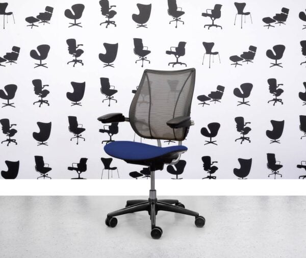 Refurbished Humanscale Liberty Task Chair - Chrome Grey Mesh - Costa Seat - Corporate Spec 3
