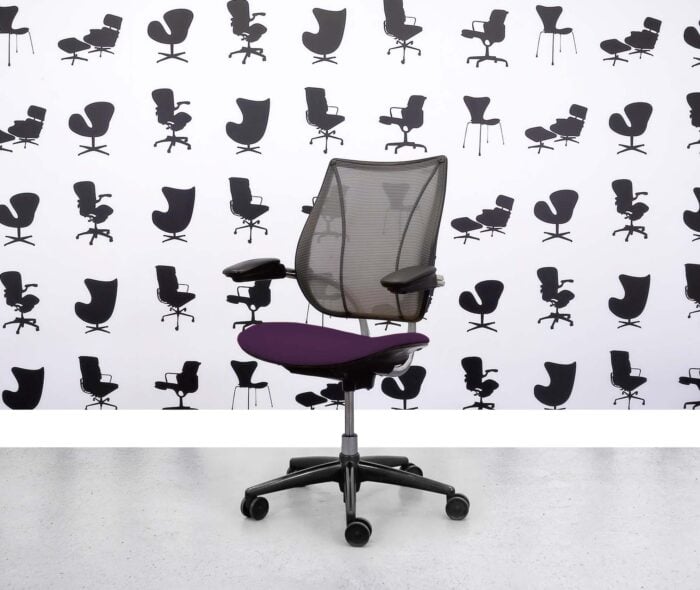 Refurbished Humanscale Liberty Task Chair - Chrome Grey Mesh - Tarot Seat - Corporate Spec 3