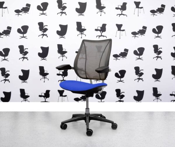 Refurbished Humanscale Liberty Task Chair - Chrome Grey Mesh - Scuba Seat - Corporate Spec 3