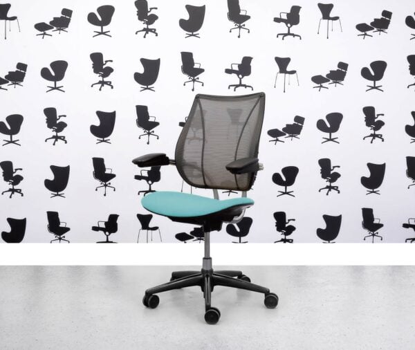Refurbished Humanscale Liberty Task Chair - Chrome Grey Mesh - Campeche Seat - Corporate Spec 3