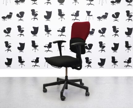 Refurbished Steelcase Lets B Chair - Black Seat with Black and Guyana Back -YP051 - Corporate Spec 3
