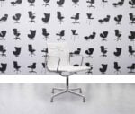 Refurbished Vitra Charles Eames EA108 Office Chair - White Mesh and Aluminium Frame - Corporate Spec 3