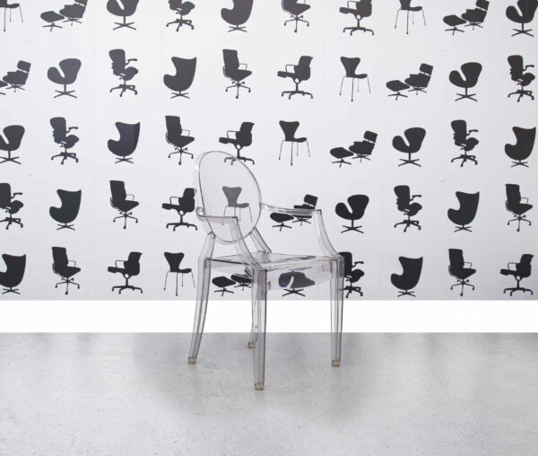 Refurbished Philippe Starck Louis Ghost Kartell Chair - Crystal - Corporate Spec 3