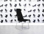 Refurbished Allermuir CF2A Stackable Meeting Chair - Black - Chrome Legs - Corporate Spec 3