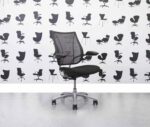 Refurbished Humanscale Liberty Task Chair - Black Mesh - Black Seat - Polished Aluminium - Corporate Spec 3
