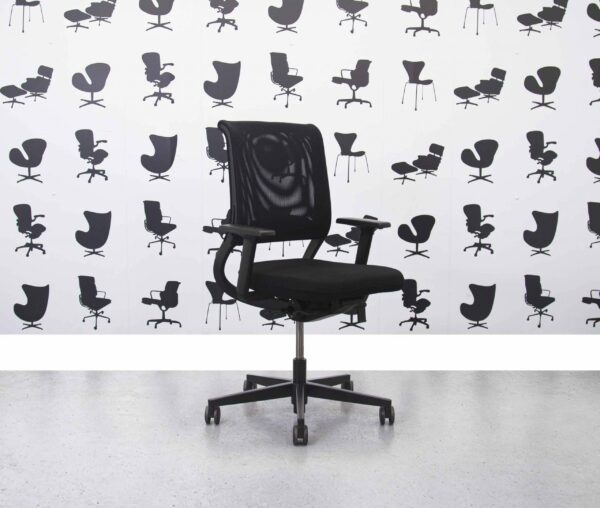 Refurbished Sedus Netwin Swivel Chair - Black Fabric & Mesh - Corporate Spec 3