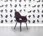 Gerenoveerd Vitra Organic Chair lage rug - Kastanje - Corporate Spec 1d Vitra Organic Chair lage rug - Moor Brown - Corporate Spec 3