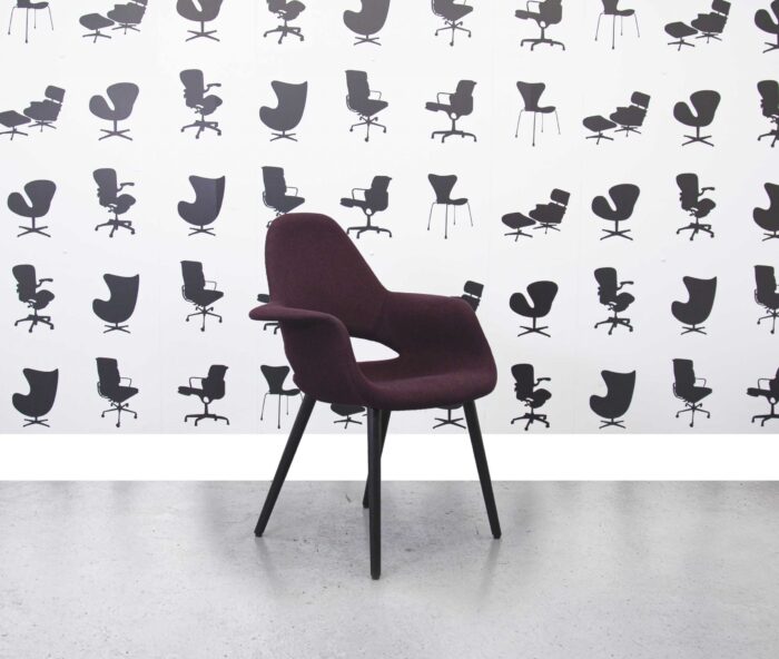 RefurbisheRefurbished Vitra Organic Chair low back - Chestnut - Corporate Spec 1d Vitra Organic Chair low back - Moor Brown - Corporate Spec 3