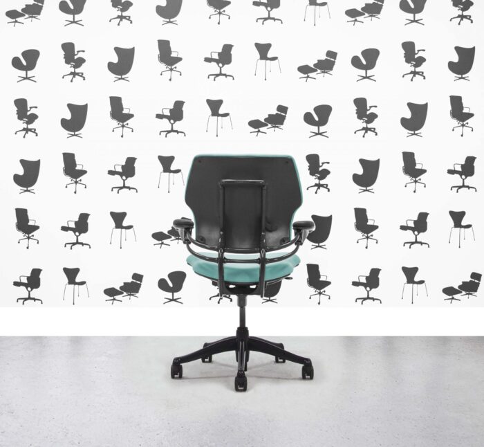 Refurbished Humanscale Freedom Low Back Task Chair - Bluebell - Black Frame - Corporate Spec - Corporate Spec 3