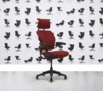 Refurbished Humanscale Freedom High Back with Headrest - Graphite Frame - Guyana Fabric - Corporate Spec 3