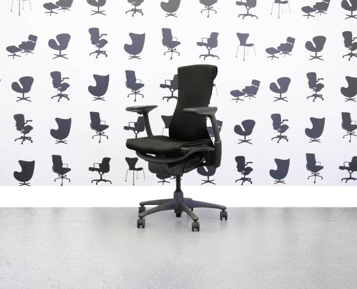 Refurbished Herman Miller Embody - Black Fabric - Graphite Frame - Corporate Spec 3