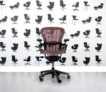 Refurbished Herman Miller Aeron Size C Office Chair with Red Mesh - Corporate Spec