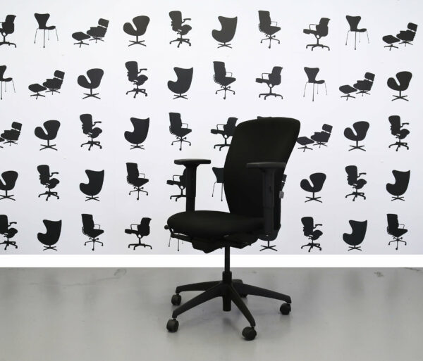 Refurbished Boss Design - Move - Black Fabric Seat - Black Fabric Back