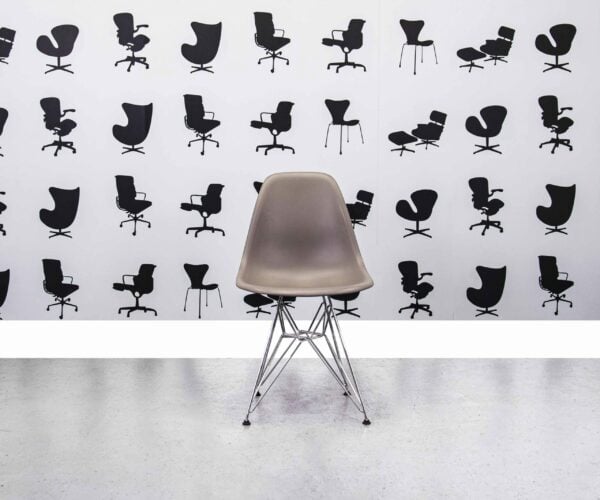 Refurbished Vitra Charles Eames DSR Chair - Mauve Grey - Corporate Spec