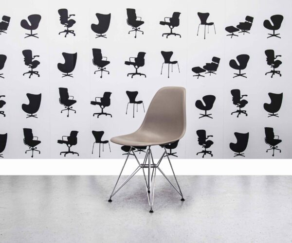 Refurbished Vitra Charles Eames DSR Chair - Mauve Grey - Corporate Spec 1
