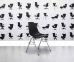 Refurbished Vitra Eames Plastic Side Chair DSS - Black - Corporate Spec 1
