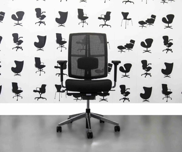 Refurbished Dauphin Dat-o Swivel Chairs - Black