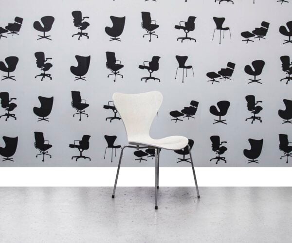Refurbished Fritz Hansen Series 7™ Chair - Wooden White - Corporate Spec 2