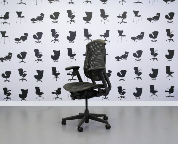 Refurbished Herman Miller Celle Chair - Plastic Back And Seat - Graphite