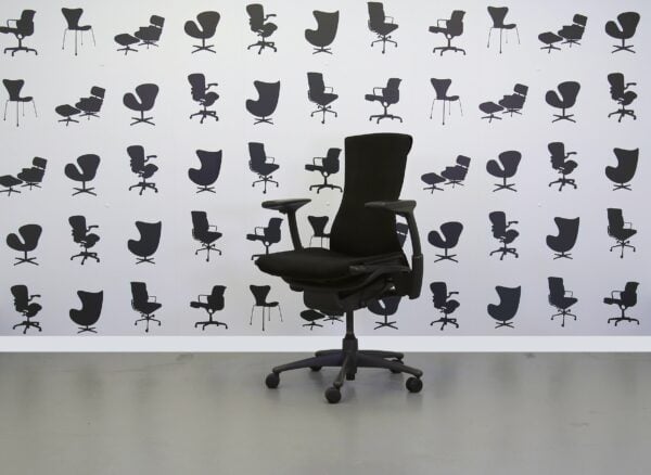 Refurbished Herman Miller Embody - Slight Wear Black Fabric Seat -Black Back