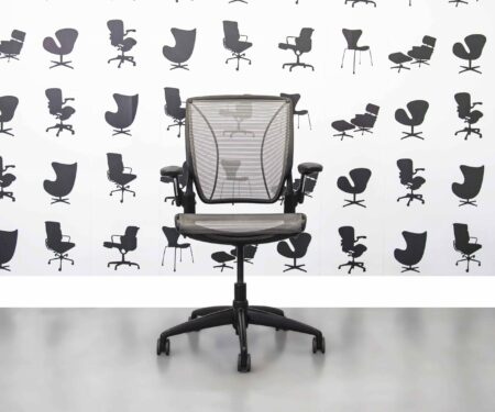 Refurbished Humanscale Diffrient World - Mesh Back and Mesh Seat - Grey - Corporate Spec