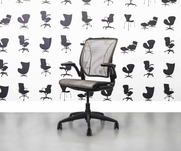 Refurbished Humanscale Diffrient World - Mesh Back and Mesh Seat - Grey - Corporate Spec 1