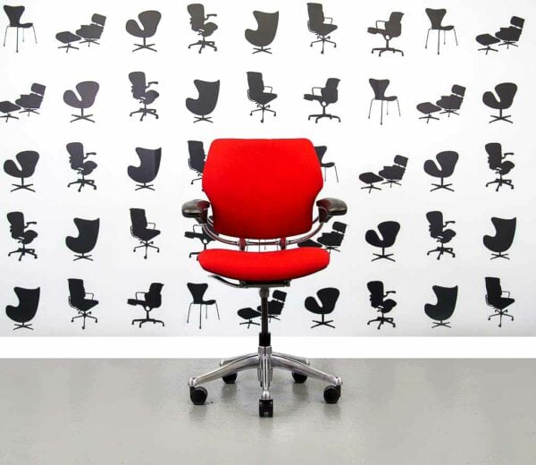 Refurbished Humanscale Freedom Low Back Task Chair with Polished Aluminium in Calypso