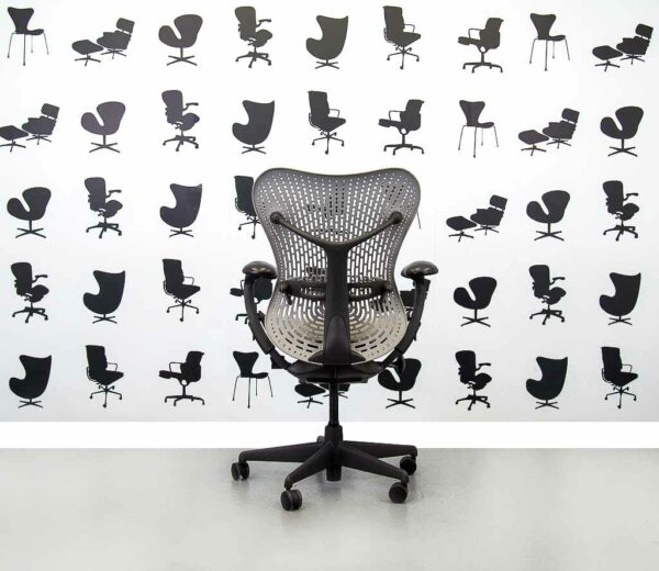 Refurbished Herman Miller Classic Mirra Chair - Grey Seat with Grey Back