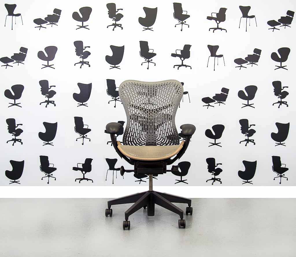 Mirra V2 Brown Seat - Grey Back - Full spec apart from forward tilt (5) HM Mirra V2 by Corporate Spec