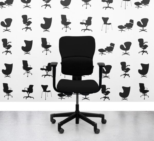 Refurbished Steelcase Lets B Chair – Standard Back – Black - Corporate Spec
