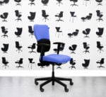 Refurbished Steelcase Lets B Chair - Standard Back - Bluebell YP097 - Corporate Spec 1