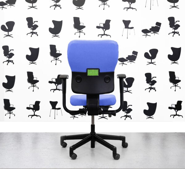 Refurbished Steelcase Lets B Chair - Standard Back - Bluebell YP097 - Corporate Spec 2