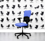 Refurbished Steelcase Lets B Chair - Standard Back - Bluebell YP097 - Corporate Spec 3