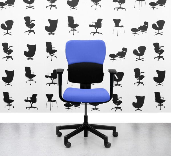 Refurbished Steelcase Lets B Chair - Standard Back - Bluebell YP097 - Corporate Spec