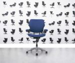 Gereviseerde Humanscale Freedom Low Back - Royal Blue - Corporate Spec