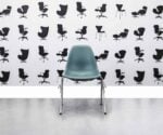 Refurbished Vitra Charles Eames DSR Chair - Turquoise - Corporate Spec