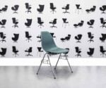 Refurbished Vitra Charles Eames DSR Chair - Turquoise - Corporate Spec 1