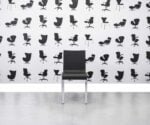Refurbished Vitra .03 Stacking Chair - Basic Dark with Chrome Base - Corporate Spec 3
