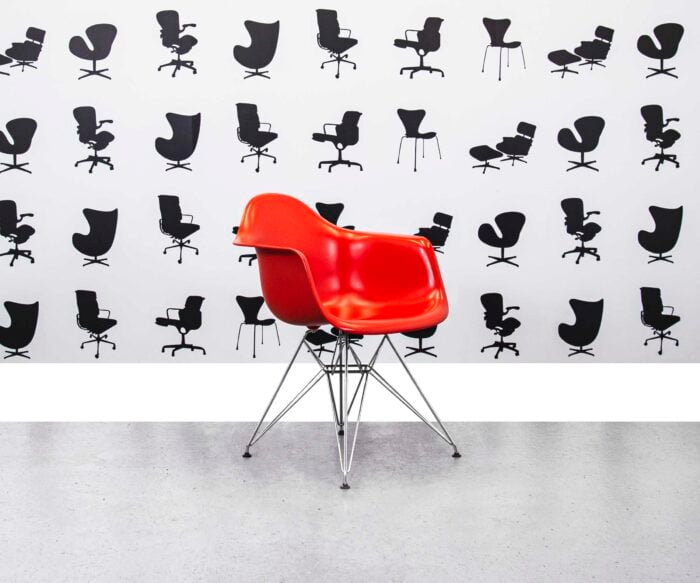 Vitra Charles Eames DAR Plastic Chair - Red - Corporate Spec 3