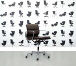 Vitra EA217 brown leather