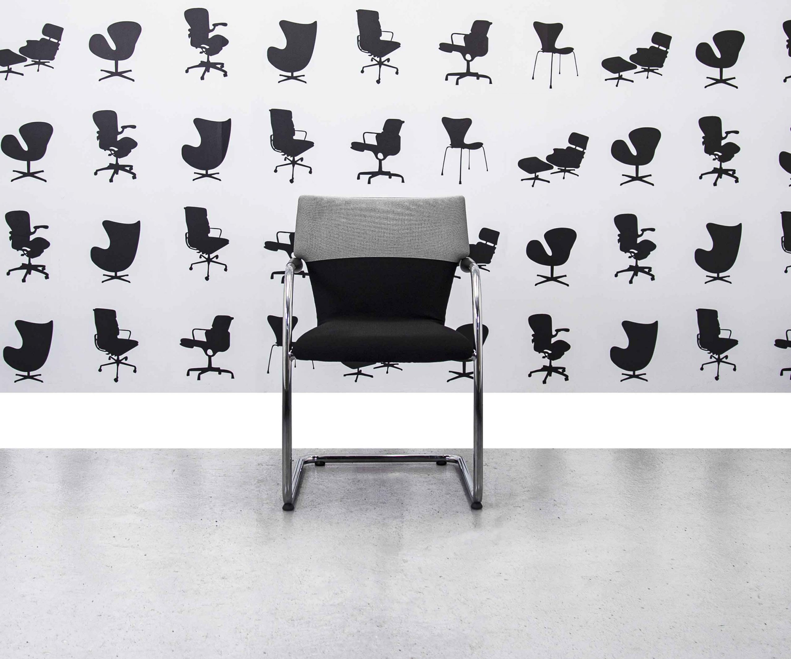 Refurbished Vitra Visastripes - Black and Grey - Corporate Spec Refurbished Vitra Visastripes - Black and Grey - Corporate Spec